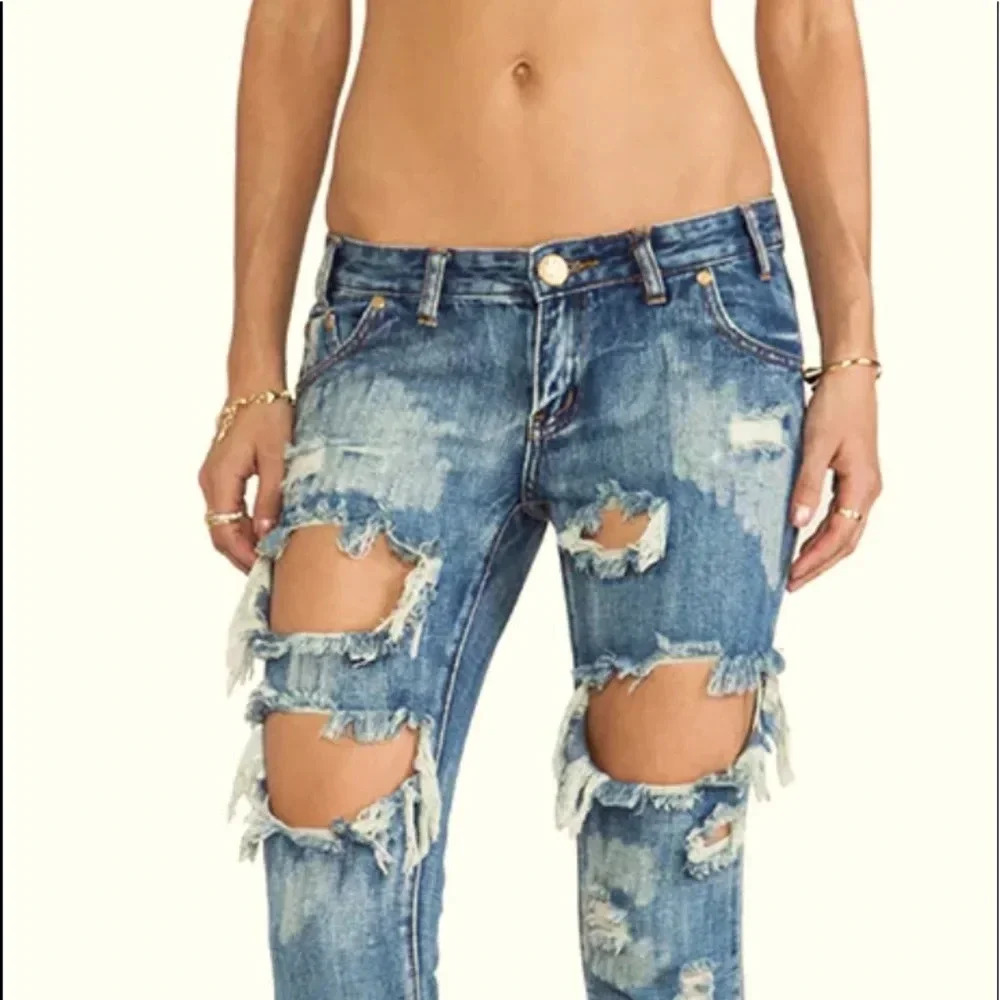 Trashed Freebirds in Cobain by One Teaspoon 26 W